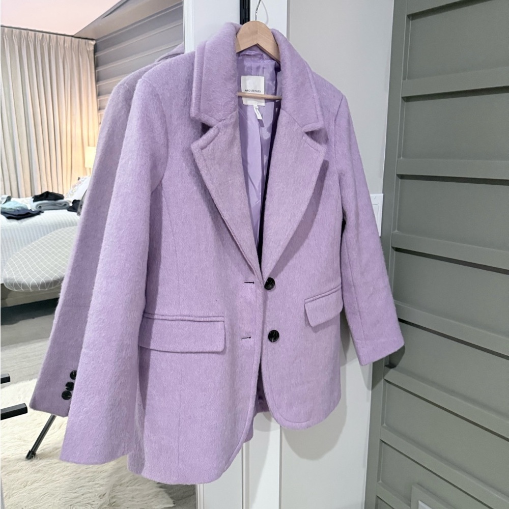 Avec Les Filles Lilac Blazer Size Large